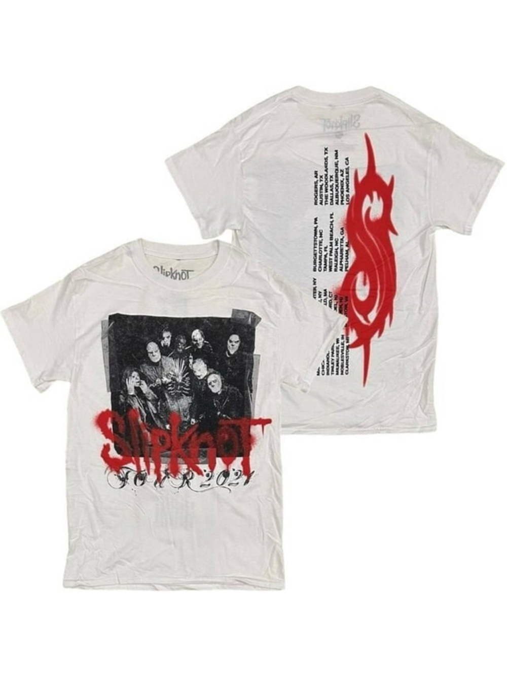 Slipknot Men's Officially Licensed Concert Tour 2021 Knotfest Tee T-Shirt Sz S